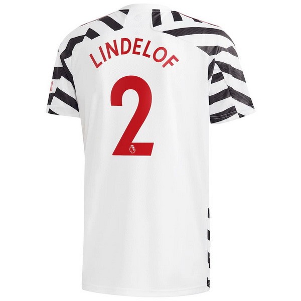 Maglia Manchester United NO.2 Lindelof Third 20/21 Bianco